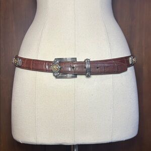 90s Brighton Museum Collection Cognac Leather Belt